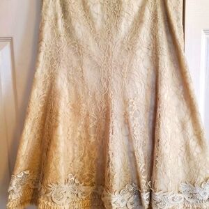 Alberto Makali Ivory Lace Skirt S 10